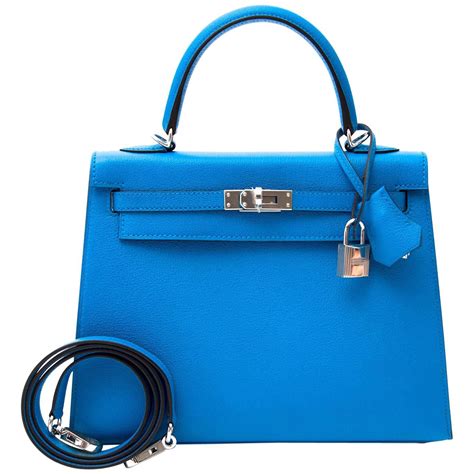 hermes togo kelly retourne 25 bleu zanzibar|HERMES Togo Kelly Retourne 25 Bleu Zanzibar .